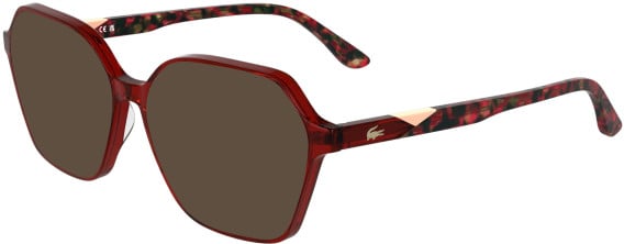Lacoste L2988 sunglasses in Transparent Red