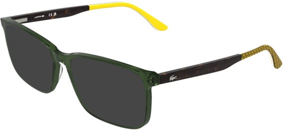Lacoste L2993-57 sunglasses in Transparent Green