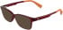 Lacoste L3664 sunglasses in Transparent Red