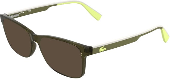 Lacoste L3665 sunglasses in Transparent Khaki