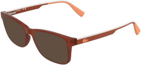 Lacoste L3665 sunglasses in Transparent Dark Orange Lumi
