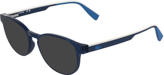 Lacoste L3666 sunglasses in Transparent Blue