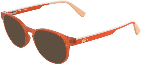 Lacoste L3666 sunglasses in Transparent Orange Lumi