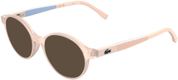 Lacoste L3668 sunglasses in Transparent Peach Lumi