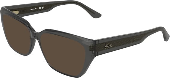 Lacoste L4014 sunglasses in Transparent Dark Grey
