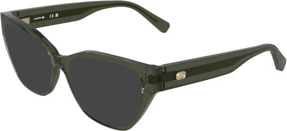 Lacoste L4015 sunglasses in Transparent Sage