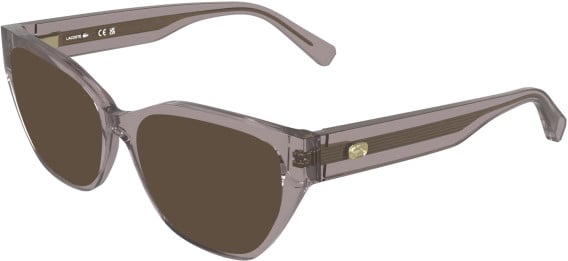 Lacoste L4015 sunglasses in Transparent Mauve