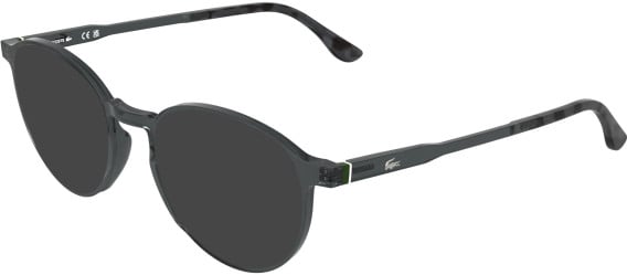 Lacoste L4027 sunglasses in Transparent Grey