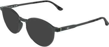Lacoste L4027 sunglasses in Transparent Grey