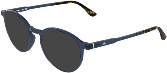 Lacoste L4027 sunglasses in Transparent Blue