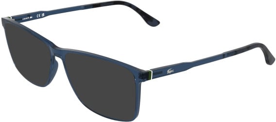 Lacoste L4028-57 sunglasses in Transparent Blue