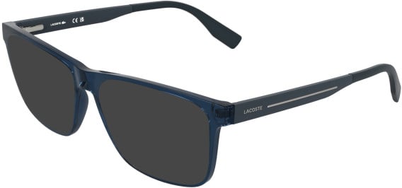 Lacoste L4030-58 sunglasses in Transparent Blue
