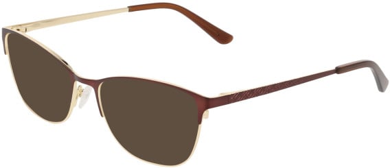 Marchon NYC M-4035 sunglasses in Matte Brown/Gold