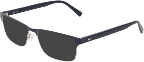 NIKE 1002-58 sunglasses in Matte Midnight Navy/Silver
