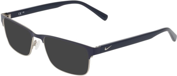 NIKE 1002Y-56 sunglasses in Matte Midnight Navy/Silver