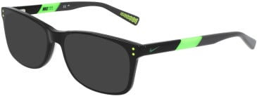 NIKE 5538 N-46 sunglasses in Black-Flash Lime