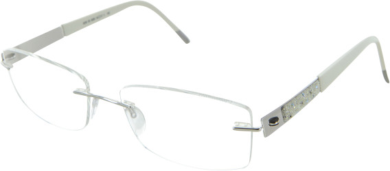 Silhouette 4539 00 glasses in Silver/Ivory White