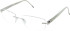Silhouette 4539 00 glasses in Silver/Ivory White