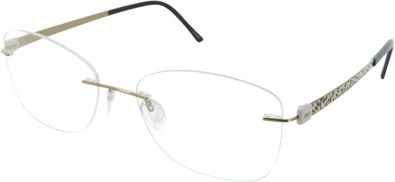Silhouette 4545 20 glasses in Gold/ Black And White