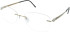 Silhouette 4545 20 glasses in Gold/ Black And White