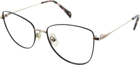 William Morris Mary glasses in Black/Rose Gold