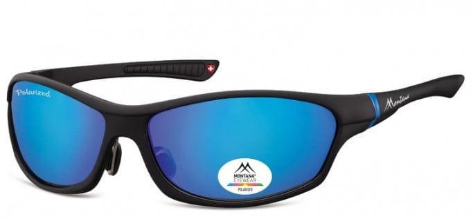 SFE-9165 Polarized Sunglasses in Black/ Blue Tint