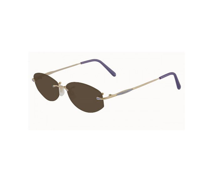 Jaeger 228 Sunglasses in Gold/Violet