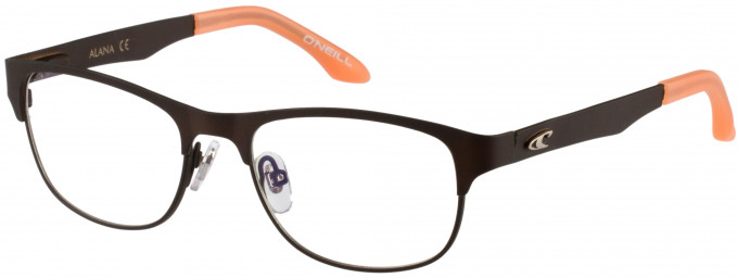 O'Neill ALANA Glasses in Matte Brown/Gloss Coral