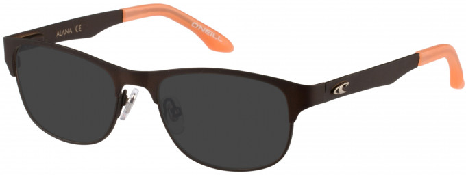 O'Neill ALANA Sunglasses in Matte Brown/Gloss Coral