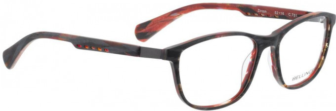 Bellinger ZIRCON-751 Glasses in Matt Grey/Orange Pattern