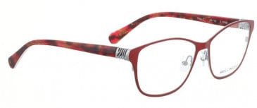 Bellinger RIBS-2-1098 Glasses in Shiny Bright Red/Silver