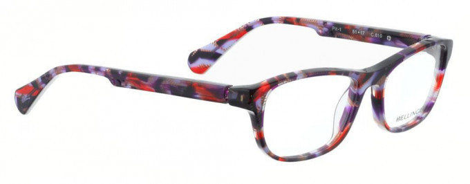 Bellinger PIT-1-610 Glasses in Purple/Red Pattern