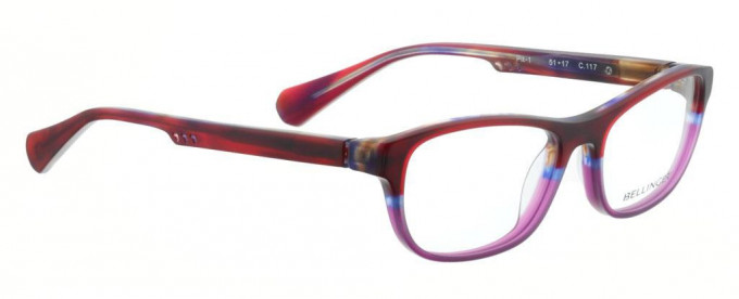 Bellinger PIT-1-117 Glasses in Matt Red/Purple Pattern