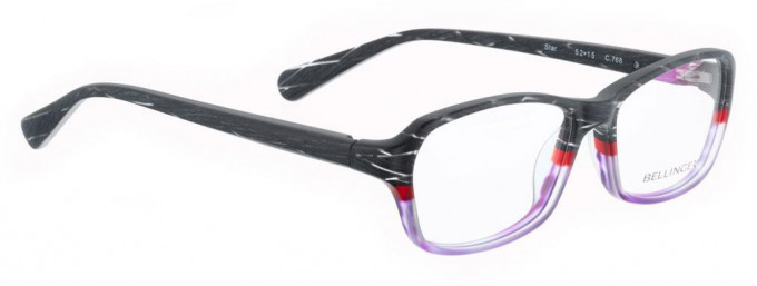 Bellinger STAR-768 Glasses in Matt Grey/Purple