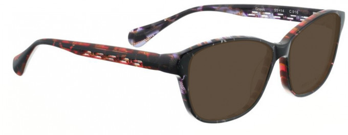 Bellinger GREEK-916 Sunglasses in Black/Red Purple