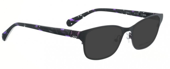 Bellinger RIBS-1-9068 Sunglasses in Matt Black/Purple
