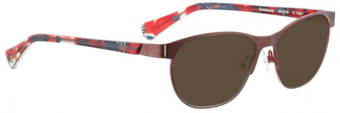 Bellinger SUNDANCER-1567 Sunglasses in Dark Red/Pink