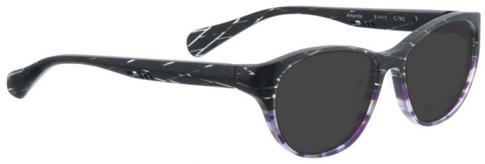 Bellinger AMANDA-762 Sunglasses in Grey/Purple Pattern