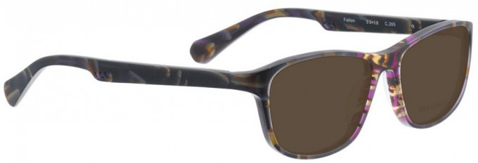 Bellinger FALLON-265 Sunglasses in Brown/Purple Pattern
