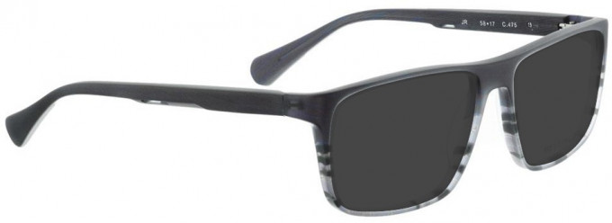 Bellinger JR-475 Sunglasses in Blue/Grey Pattern