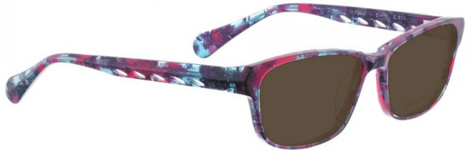 Bellinger PATROL-670 Sunglasses in Pink Blue Pattern
