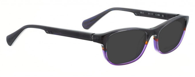 Bellinger PIT-1-460 Sunglasses in Dark Blue/Purple