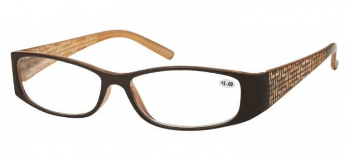 SFE Ready-Made Reading Glasses in Black/Brown