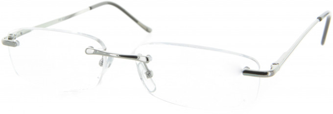 SFE 9313 Ready-made Reading Glasses in Shiny Silver