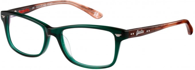 Superdry SDO-15000 Glasses in Gloss Green/Brown