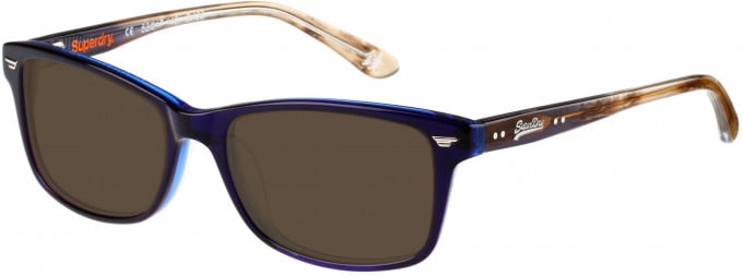 Superdry SDO-15000 Sunglasses in Gloss Blue/Grey