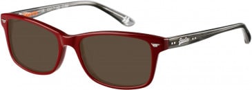 Superdry SDO-15000 Sunglasses in Gloss Red/Grey