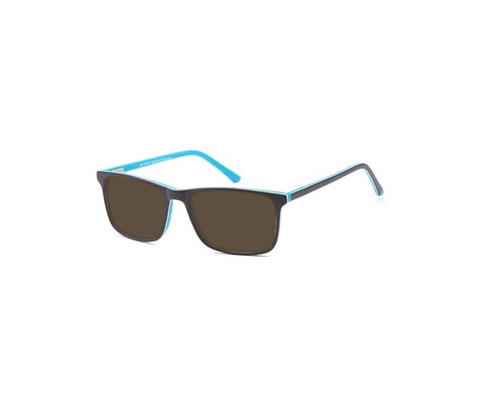 SFE-9555 sunglasses in Matt Black/Blue 