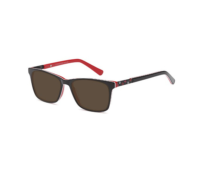 SFE-9505 sunglasses in Black/Red 