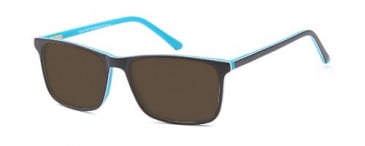 SFE-9555 sunglasses in Matt Black/Blue 